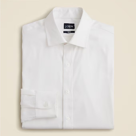 J crew white Slim Bowery performance stretch dress shirt with spread collar - Picture 3 of 4